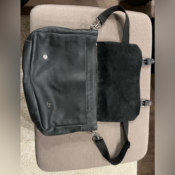 Frank and Oak Leather Messenger Bag - Picture 2 of 5